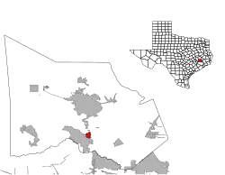 Location of Shenandoah, Texas