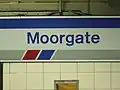 Station sign on northbound Great Northern (First Capital Connect) platform. Note old Network SouthEast style.