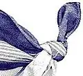 A Mouchoir, a type of handkerchief