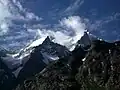 Mountain peaks in Lahul, Himachal Pradesh