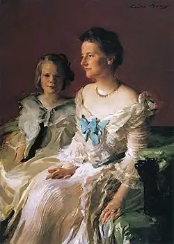Mrs. Theodore Roosevelt and daughter Ethel