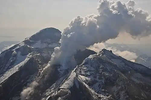 13. Mount Redoubt is the highest summit of the Aleutian Range.