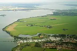 Aerial view of Muiden and Muiderslot