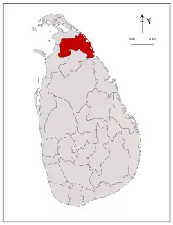 Location within Sri Lanka