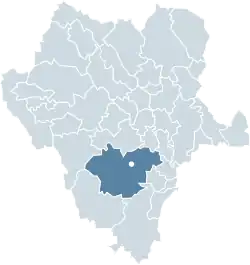 Location of Durango within the State
