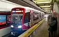 An N Judah train at Powell station in 2017.