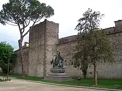Northern side of the wall of Campi Bisenzio