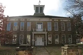 Muscogee (Creek) Council House in downtown Okmulgee.