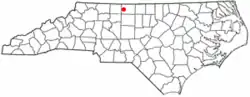 Location of Madison, North Carolina