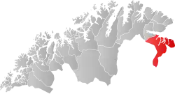 Sør-Varanger within Troms og Finnmark