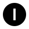 The letter I on a black circle