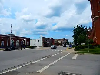 Downtown Warsaw along NY&nbsp;19 in June&nbsp;2015.