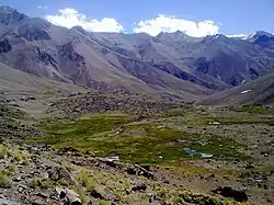 Los Nacimientos, place where the Maipo starts