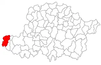Location in Arad County