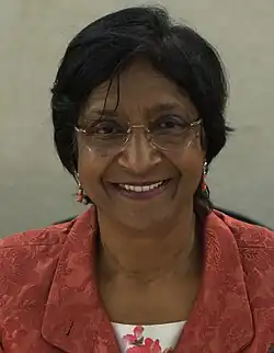 Photograph of the former UN High Commissioner for Human Rights, Navi Pillay