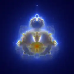 A nebulabrot. Looks like a mandelbrot, but is more “ghosty”.