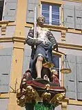The statue of the justice fountain