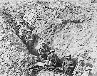 Trenches near Flers, in September 1916
