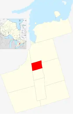 Location of Newmarket within York Region