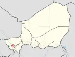 Location in Niger