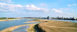 Nijmegen city view from the north west