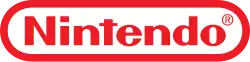 Nintendo's logotype, in red.