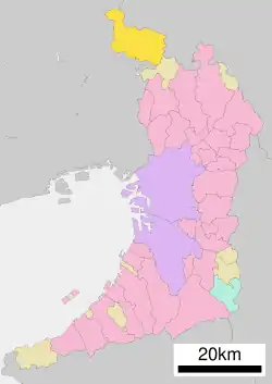 Location of Nose in Osaka Prefecture