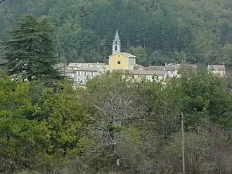 A general view of the village of Noyers-sur-Jabron