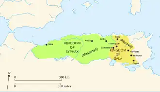 Map of Numidia