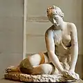 Nymph with a shell. Marble, Roman copy of the 1st century CE.