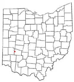 Location of Beavercreek in Ohio
