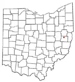 Location of Scio, Ohio