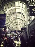 Inside Terminal 1 at O'Hare.