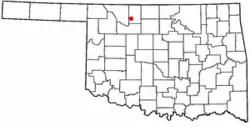 Location of Carmen, Oklahoma
