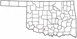 Location of Empire City, Oklahoma