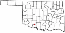 Location of Geronimo, Oklahoma