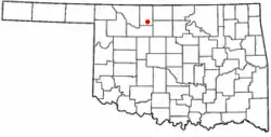 Location of Helena, Oklahoma