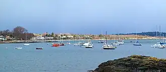 Boats on the water in Oak Bay