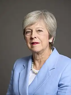 Official portrait of Theresa May in 2024