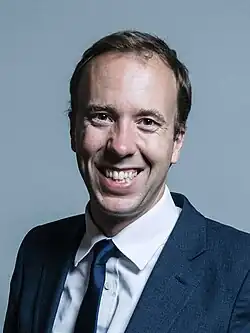 Health SecretaryMatt Hancock(MP for West Suffolk)from SuffolkWithdrew:14&nbsp;June(endorsed Johnson)