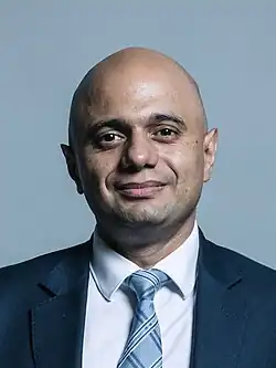 Home SecretarySajid Javid(MP for Bromsgrove)from Worcestershire(endorsed Johnson)