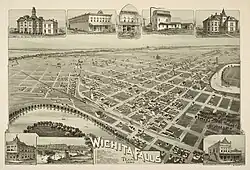 A map of Wichita Falls in 1890