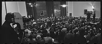 A televised public meeting