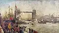 The opening of Tower Bridge, painted by William Wyllie in 1895