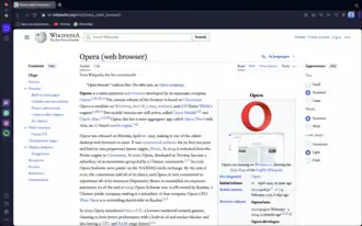 Screenshot of Opera 102 on Wikipedia