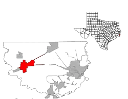 Location of Vidor, Texas