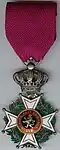 Order of Leopold for extreme bravery in combat or for meritorious service of immense benefit to the Belgian nation