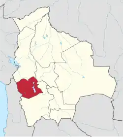 Location within Bolivia
