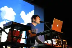 Adam Young performing in 2009