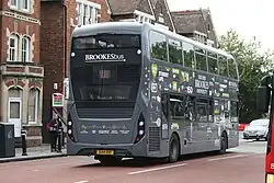Brookes Bus Alexander Dennis Enviro400 MMC rear in November 2015